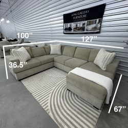 3PC OVERSIZED U-Sectional Sofa Couch FREE DELIVERY