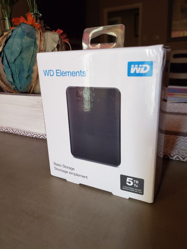 WD external hard drive (5tb)