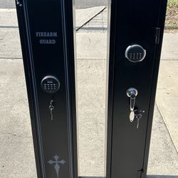 Brand New 4 Rifle Safe With Key And Pad For $90 