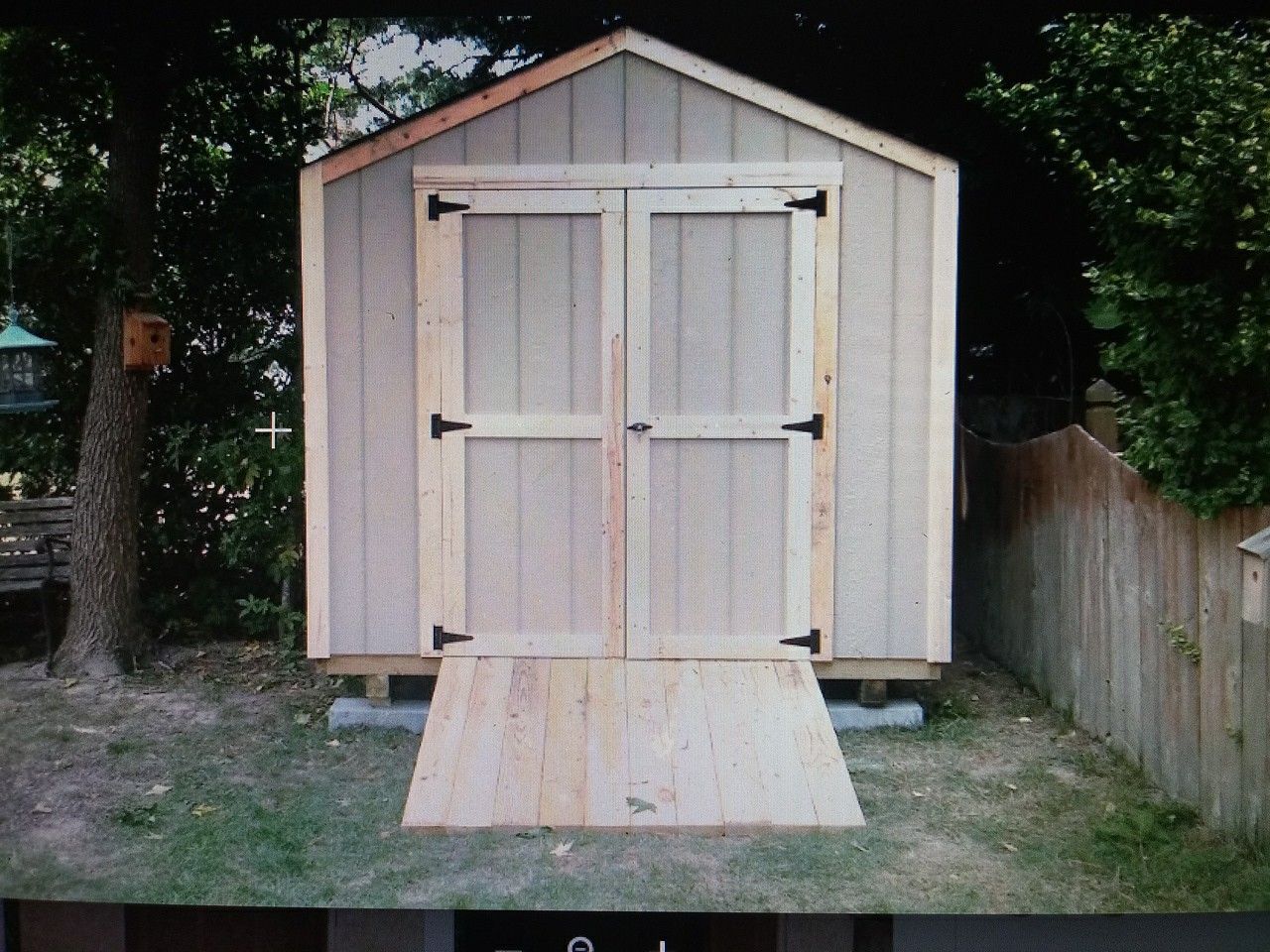 BRAND NEW WOODEN 8X8X8 A FRAME SHED BUILT ON SITE