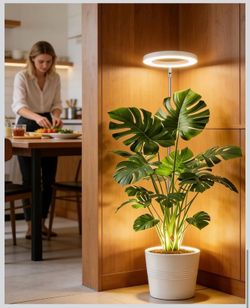 Plant Grow Light, LED Growing Light Full Spectrum for Indoor Plants,Height Adjustable, Automatic Timer, 5V Low Safe Voltage, for Large Plant