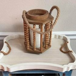 BOHO Tray and Candle Holder $10 for All 