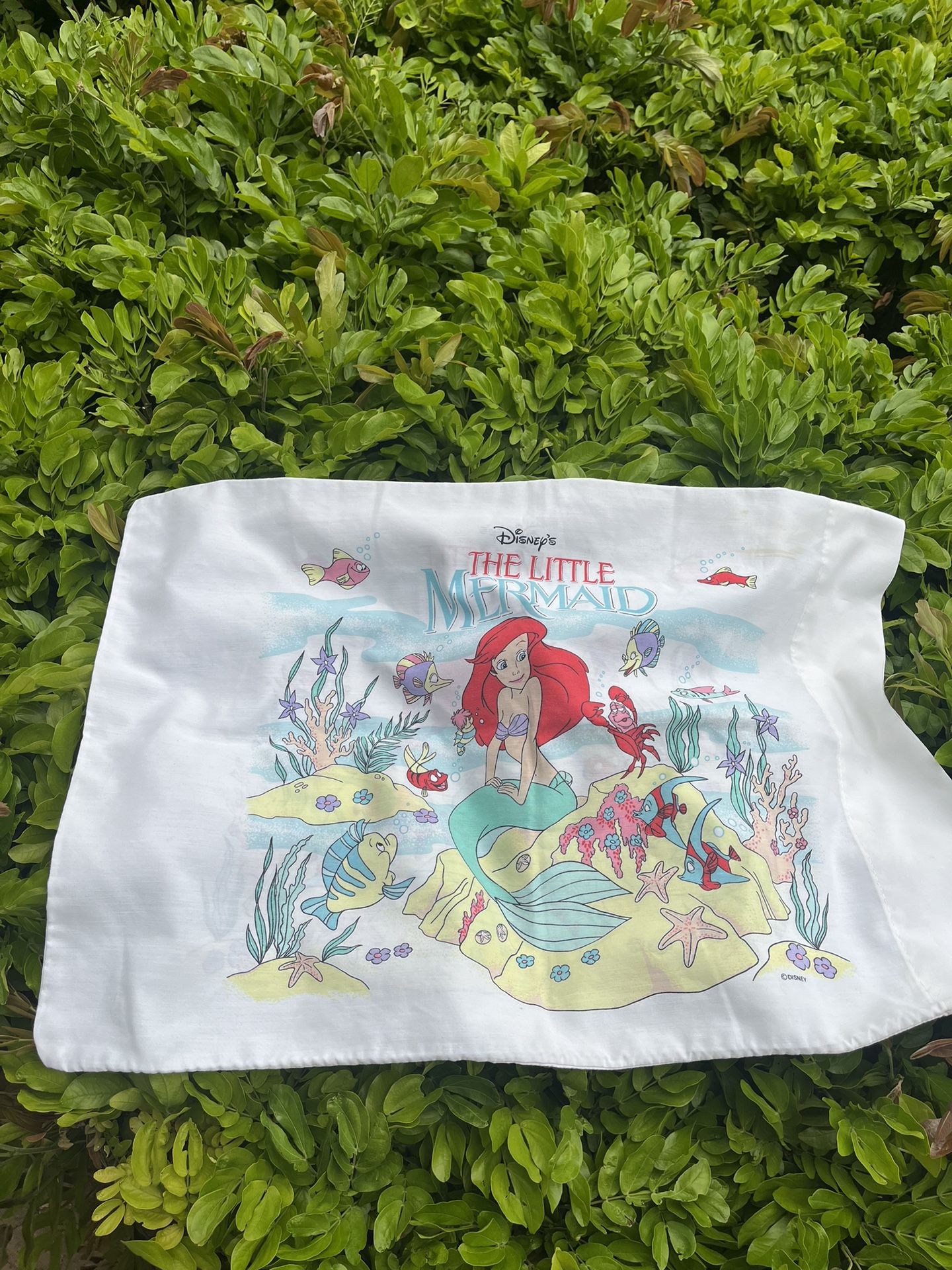 The Little Mermaid Standard Pillowcase Vintage Disney 