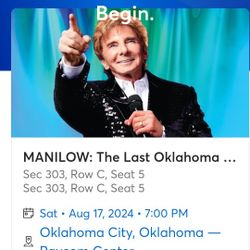 Barry Manilow Tickets OK city