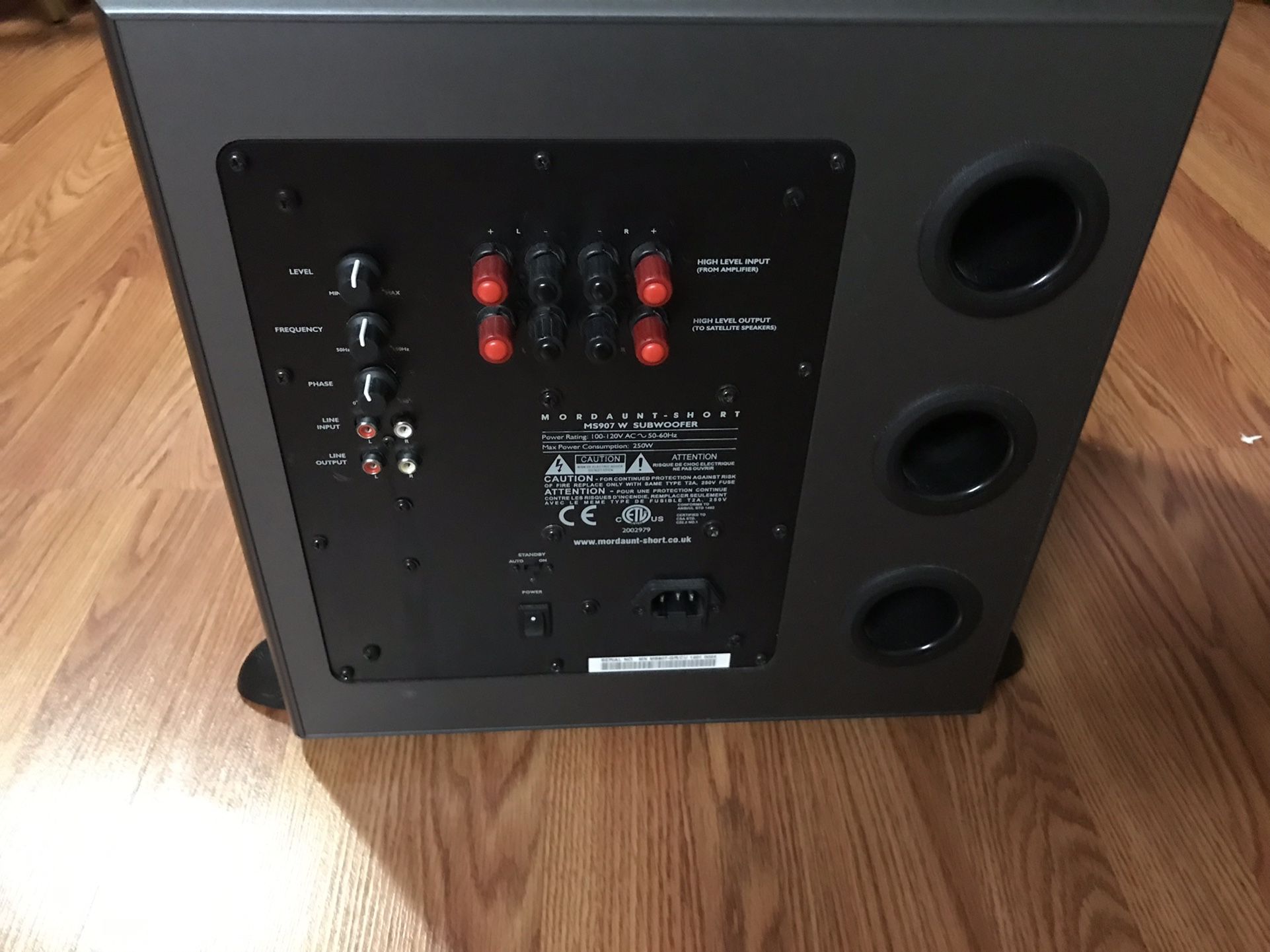 Mordaunt -short Ms907W Subwoofer