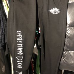 Black Dior Joggers.   S,m. Only 