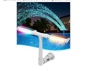 Original Solar Pool Fountain with 10-Color Lights 