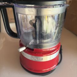 $10 Red KitchenAid mini food processor in good condition.