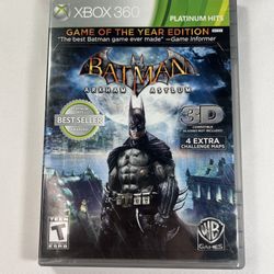 Batman: Arkham Asylum Game of the Year Xbox (contact info removed) Manual Included Tested