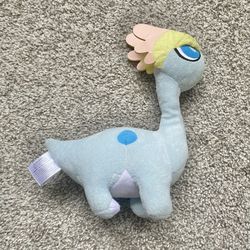 Amaura Pokémon Plush Pokémon Stuffed Animal Soft Toy Blue TOMY 