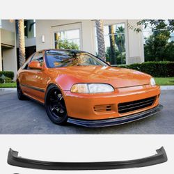 Front Bumper Lip For 92-95 Honda Civic 2DR 3DR JDM First DP Molding Style Kit PU