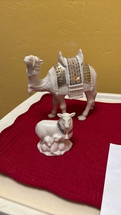 Lenox  Nativity Camel and Sheep Figurines