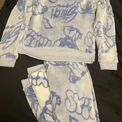 Girls Large (10-12) Stich matching Sweatshirt and Pants