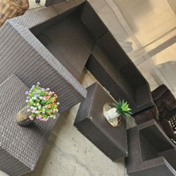 Sectional Patio Set 8pc/Conversation Set/outdoor Furniture/Cash Only 