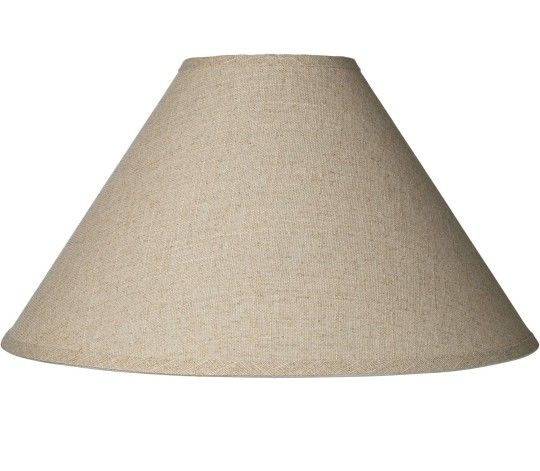 Lamp Shade 6" Top x 19" Bottom x 10.5" High x 12" Slant (Spider) Replacement with Harp and Finial - Springcrest