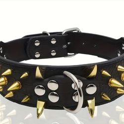 GOLD SPIKED COLLAR 26 Inches Long 