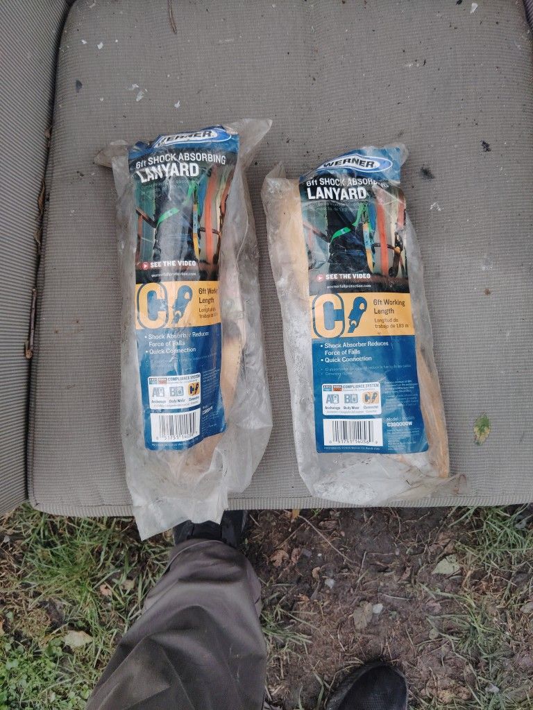 6 Foot Shock absorbing Lanyards