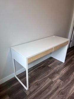 Long white desk