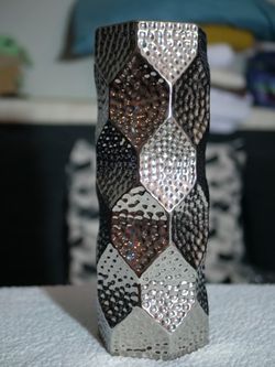 Silver Lerman Decor Vase 13.75" High