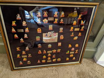 Disney Happy 15th Birthday Coca Cola Pin Set Framed