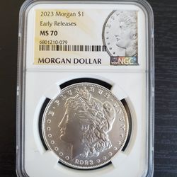 2023 Morgan Dollar NGC MS 70 Early Releases 