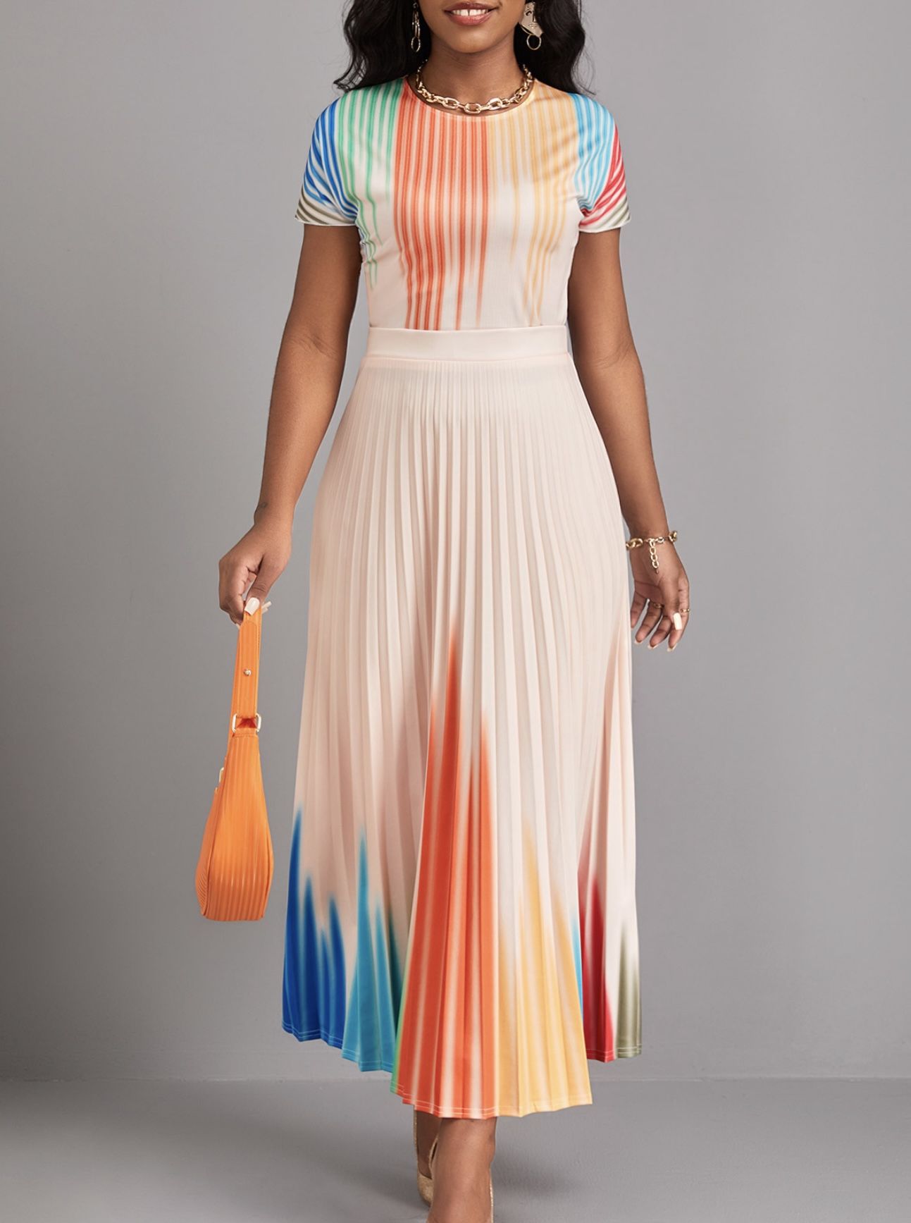 Multicolor Maxi Dress
