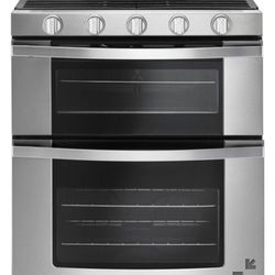 Whirlpool- 5 Burner Stove With 6.0 Cu. Ft. Gas Double Oven Range