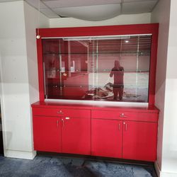 Red Showcase/Display Cabinet 