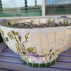 Ceramic Morning Glory Bowl
