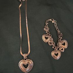 Brighton Open Heart Necklace and Bracelet