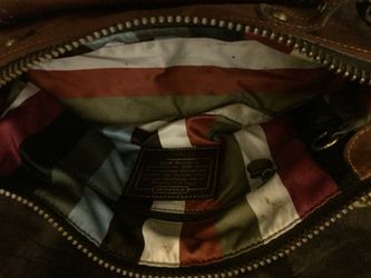 COACH Legacy Whiskey Vachetta Leather Bag