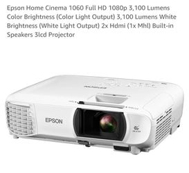 Epson 6040 Projetor And Screen