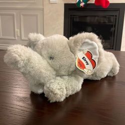 Ganz 1995 Elephant Plush Elroy H1571 16 Inch All Tags Excellent Condition NWT 