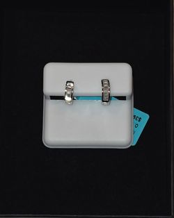 💎 925 Sterling Silver Moissanite Hoop Earrings — $125