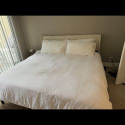 King size bed and frame 