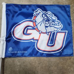 Gonzaga U window flag
