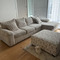 Cream Couch & Sectional Need Gone ASAP