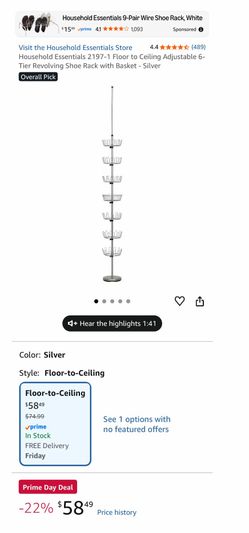 Shoe holder carousel!! 36 pairs