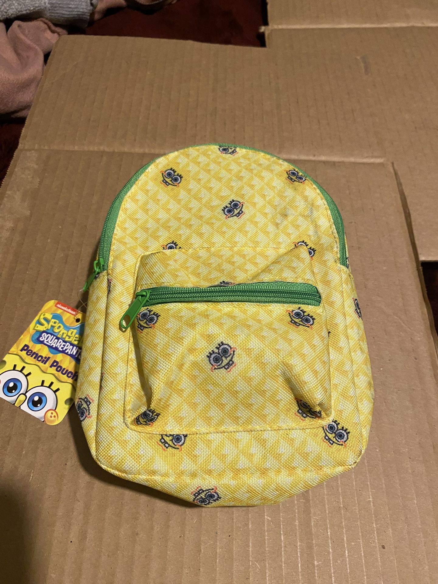 Sponge backpack, pencil pouch