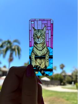 Cute Cat Satined Art Keychain 🐾