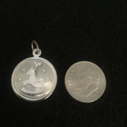 Vintage Sterling Silver Capricorn Charm Marked “T.C. STER“