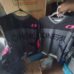 O'Neal Women's  Small and Large Motocross Enjoyride Long Sleeve Vneck Jerseys