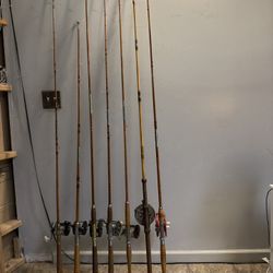 Wall Hangers Fishing Poles 