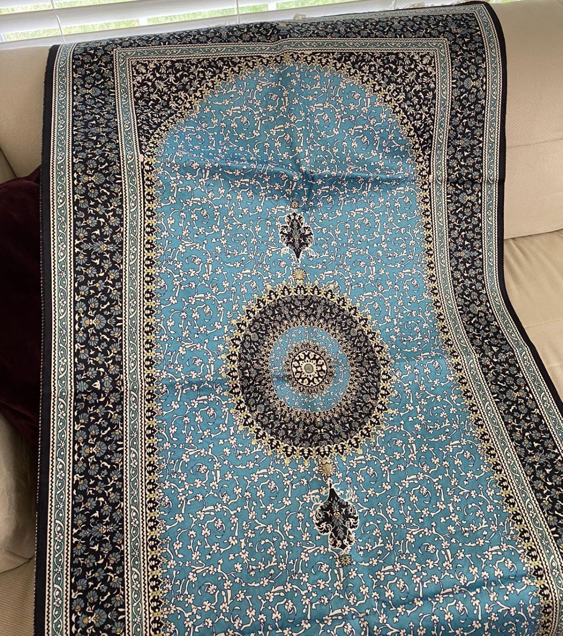 Islamic silky prayer rug/mat for muslims