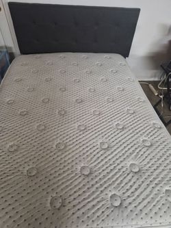 Bed Frame with Mattress and Headboard