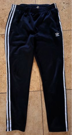 adidas Originals Womens Black 3-Stripe Trefoil Track Pants Size Medium M