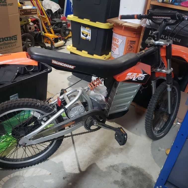 Mongoose CX24V450 Electric Dirt Bike Parts for Sale in Lynnwood WA OfferUp