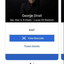 2 George Strait Tickets 