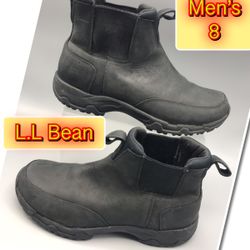 L.L Beans Black Men’s Size 8 Boot Preowned