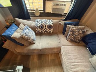 Grey Sectional sofa (with pull out bed)